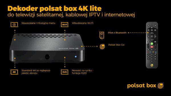 Dekoder polsat box 4K Lite w ofercie Polsat Box

