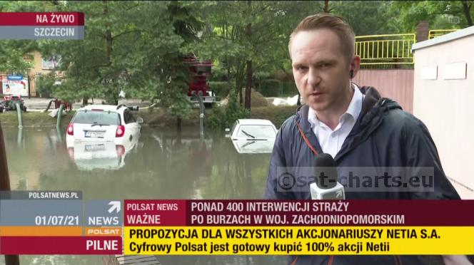 MUX-4: Polsat News SD zaszyfrowany, ale z kopią HD FTA w HEVC. Jak odebrać Polsat News? Dlaczego kanał nie działa?

